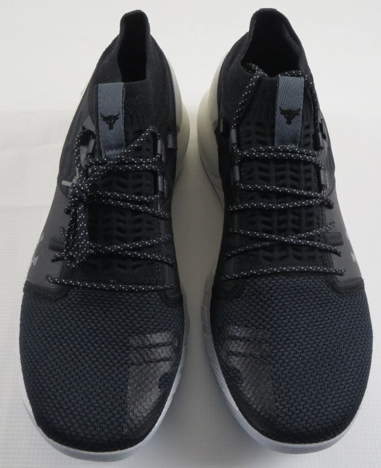 Under Armour Project Rock 2 Zapatos de Entrenamiento Para Hombre 11.5 Negro Blanco 3022024-001 Foto 2 de 4