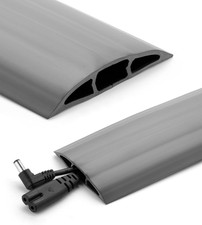 Bates- Floor Cord Cover, 6Ft Cable Cover, Gray, Cord Cover Floor Cable Cover, Co