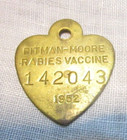 1952 Dog Tag Rabies Vaccine — photo 1