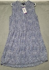 Hilary Radley Blue Sleeveless Dress Size 14