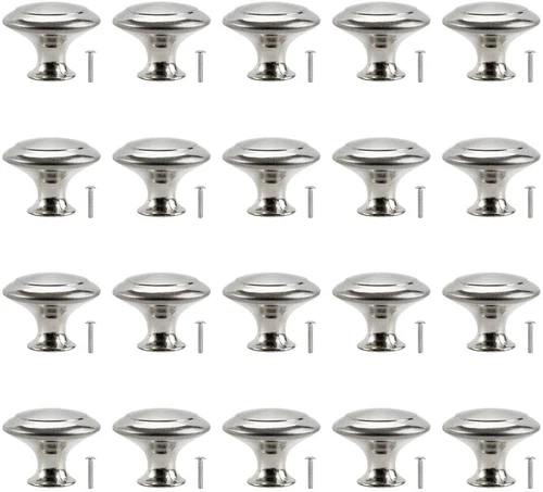 12 Pcs Door Knobs Cabinet Handles Cupboard Drawer Kitchen Stainless Steel DIY UK - Picture 3 of 12