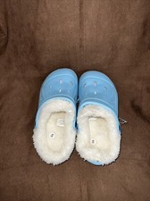 Girl's Clogs Blue W/Fur