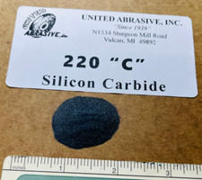 Silicon Carbide: 20 lbs - 220 Grit Fine - Polishing/Tumbling Abrasive Media