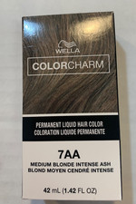 WELLA Color Charm Permanent Dye Liquid 7AA Medium Blonde Intense Ash 1.4fl oz