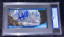 Signed Mark Hamill & Frank Oz Topps STAR WARS Widevision Rookie Card Auto RC PSA