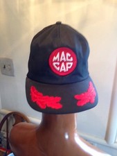 MAC TOOLS Vintage Snap Back Hat Sewn Logo USA Made MAC CAP Oak Leaves