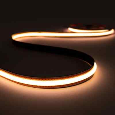 Sensio Polar COB LED Flexibler Streifen 5M mit Leitungen an beiden Enden - Warmweiß