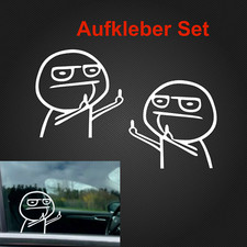 Mittelfinger Fun Aufkleber Set Stinkefinger Autoaufkleber Motorradsticker Tuning