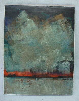 Trish Thompson ''Sundown Riverside, Looking West'' 11'' X 14''
