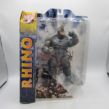Enorme figura de acción Diamond Marvel Select Spider-Man Villain Rhino 2012 caja áspera