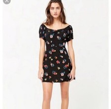 NWT Forever 21 Size S Black Floral Mini Dress