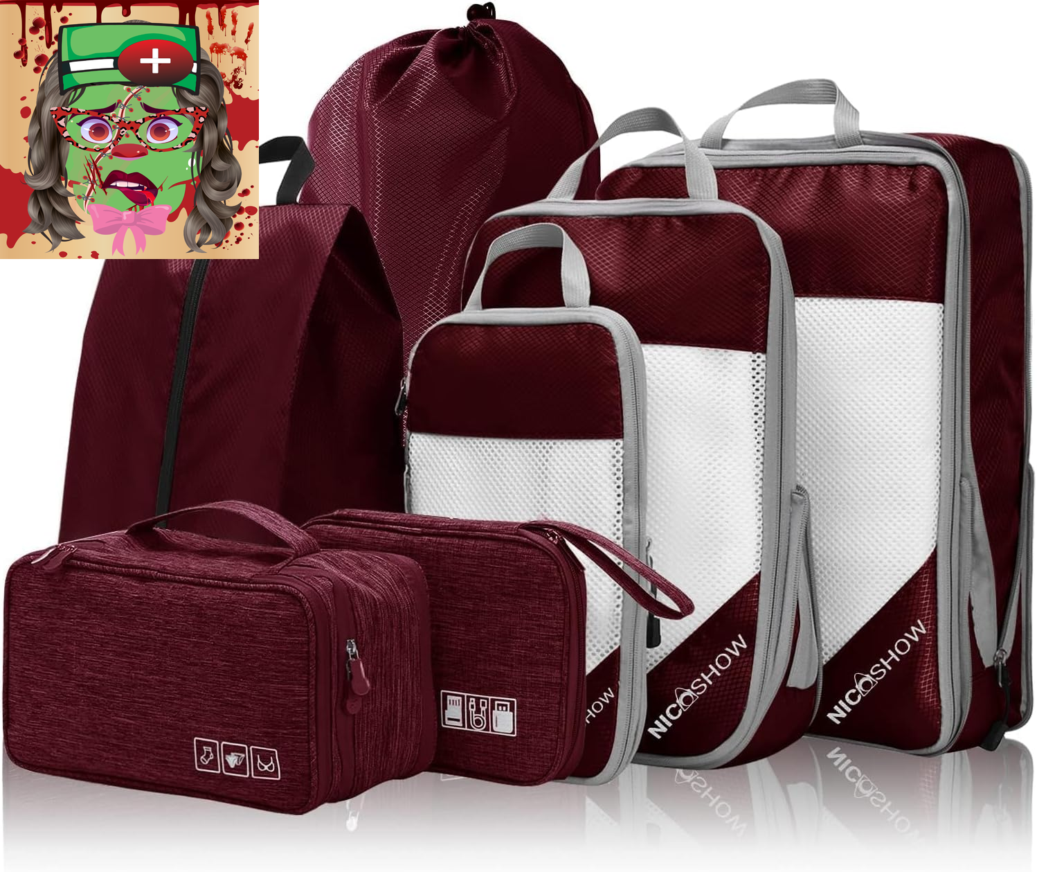 Compression Packing Cubes for Travel, Packing Cubes Compression Travel Essential-image