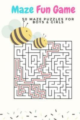 Maze Fun Game: 50 Maze Games Puzzles For Boys & Girls, Age 6+, Large Print,...