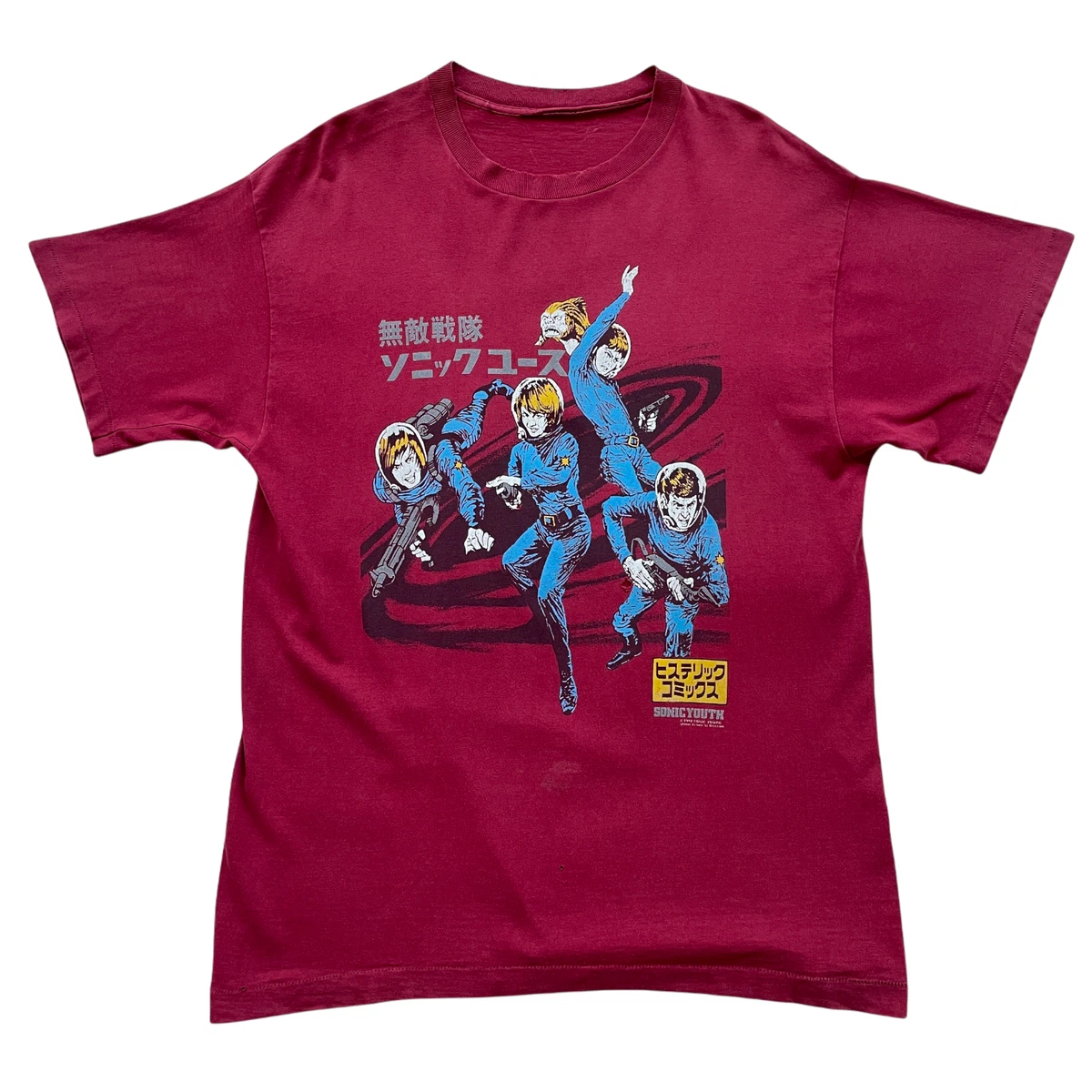 Vintage 90's Sonic Youth Hysteric Astronaut Band T-Shirt Nirvana Gracias Size XL