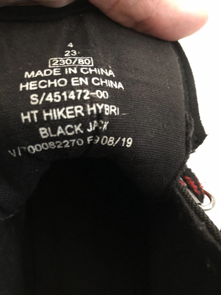 Old Navy Boys High Top Sneakers Size 4 Hiker Hybri Black Jack Boots Black Shoes - Image 2 of 4