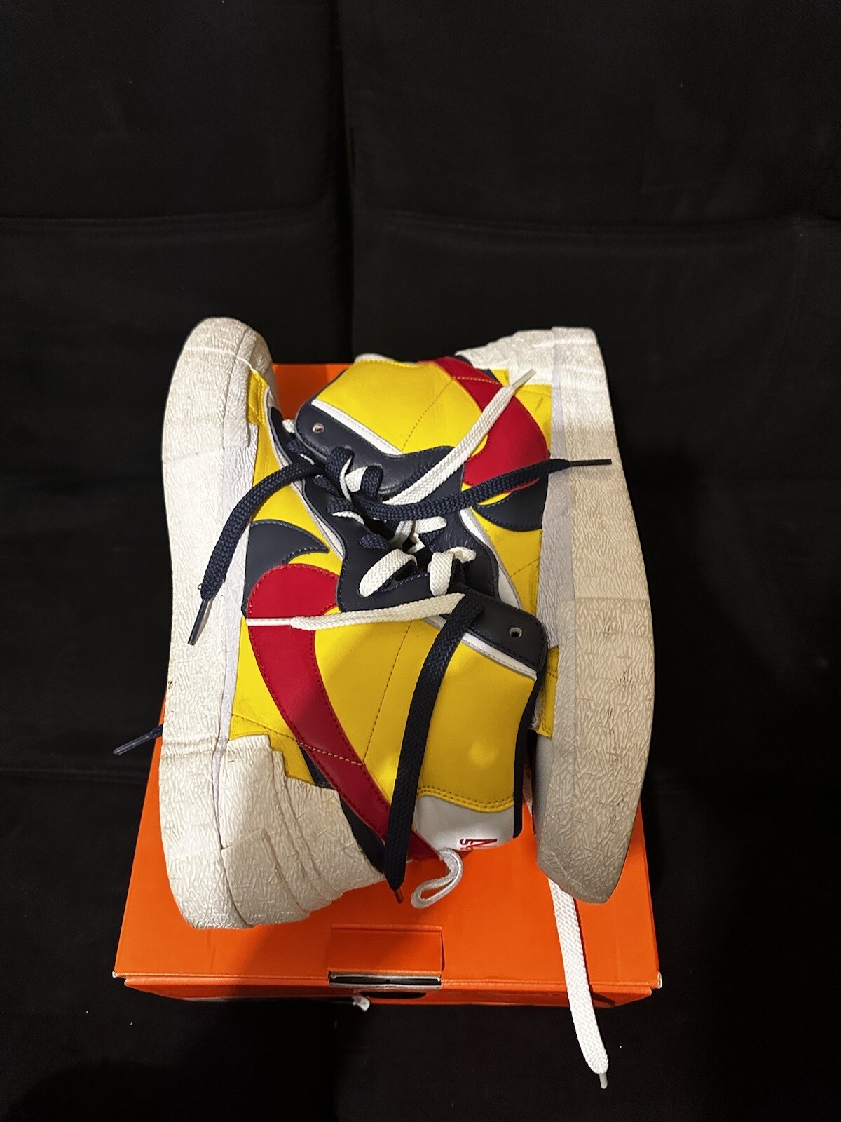 SACAI X NIKE Taglia 12 Blazer Nike Mid x Sacai Maize Navy 2019