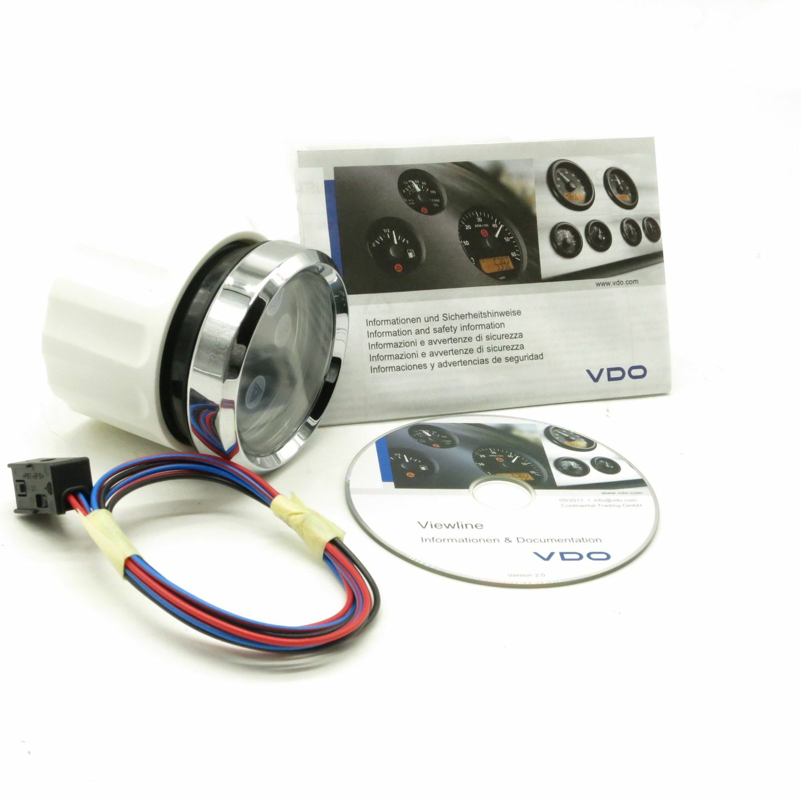 VDO Anzeige A2C59506154 Motor Fahrzeug Überwachung VLB Warning 12V  