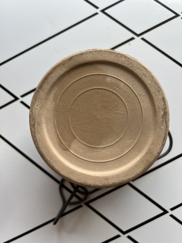 Vintage Win Schuler's Ceramic Cheese Crock Wire Bail Stoneware Pottery 5” - Picture 4 of 7