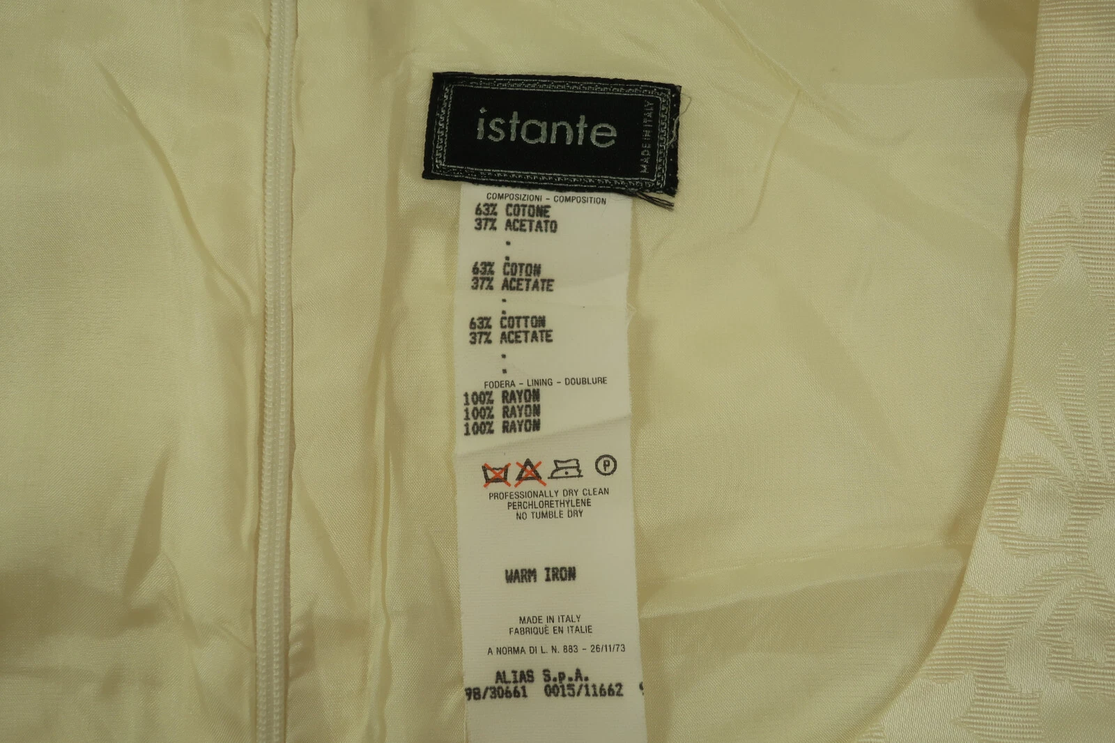 Abito vintage Gianni Versace giallo damascato senza maniche bodycon cotone piccolo 40 4 5 6