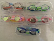New with case Aqua2ude Swim Goggles Super Anti-Fog boy or girl U-PICK