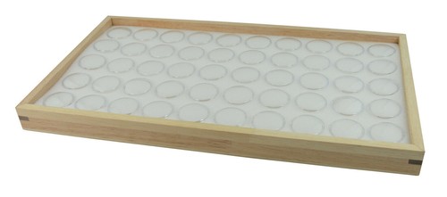 Stackable Natural Wooden Jewellery Display Tray with Choice of Insert - Picture 9 of 30