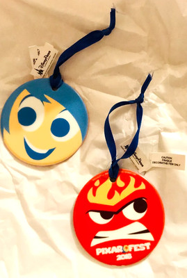PixarFest: Inside Out (2-Sided Ceramic Ornament w Hanger) (NWT) (Disney)