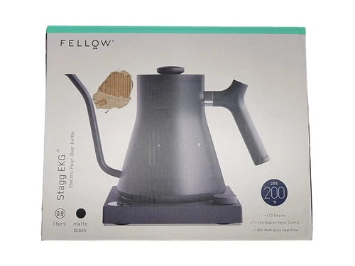 Fellow Stagg EKG 1200W Matte Black Cordless Electric Kettle-image