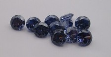 Cubic Zirconia Light Tanzanite #31  Round Brilliant Cut Loose Stones