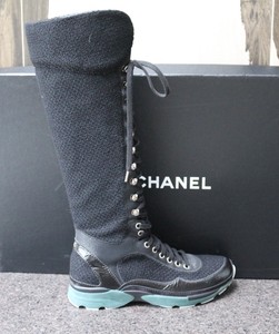 chanel sneaker boots