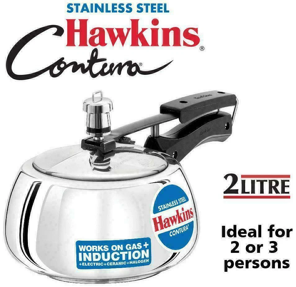 Hawkins Contura Stainless Steel 2 L Induction Bottom Inner Lid set