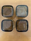 4 Libbey Carrington Tawny Brown Square Rock Glass  Tumblers 3.75 Inch — photo 5