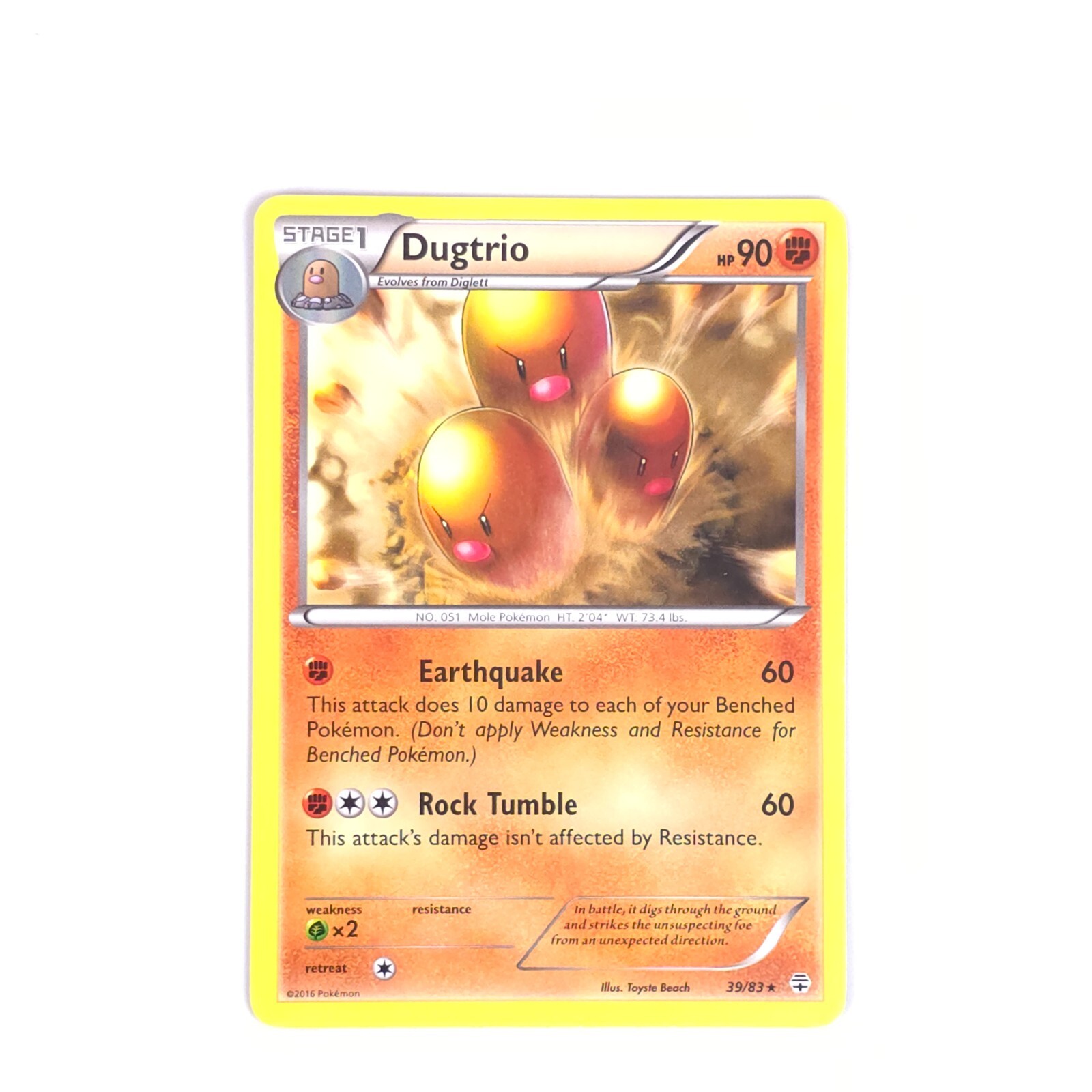Dugtrio 39/83 Pokemon Generations Rare NM