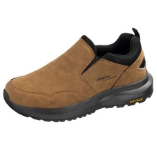 FitVille Men's Trekking Trails Sneakers Slip on Extra Wide Hiking Shoes Outdoor