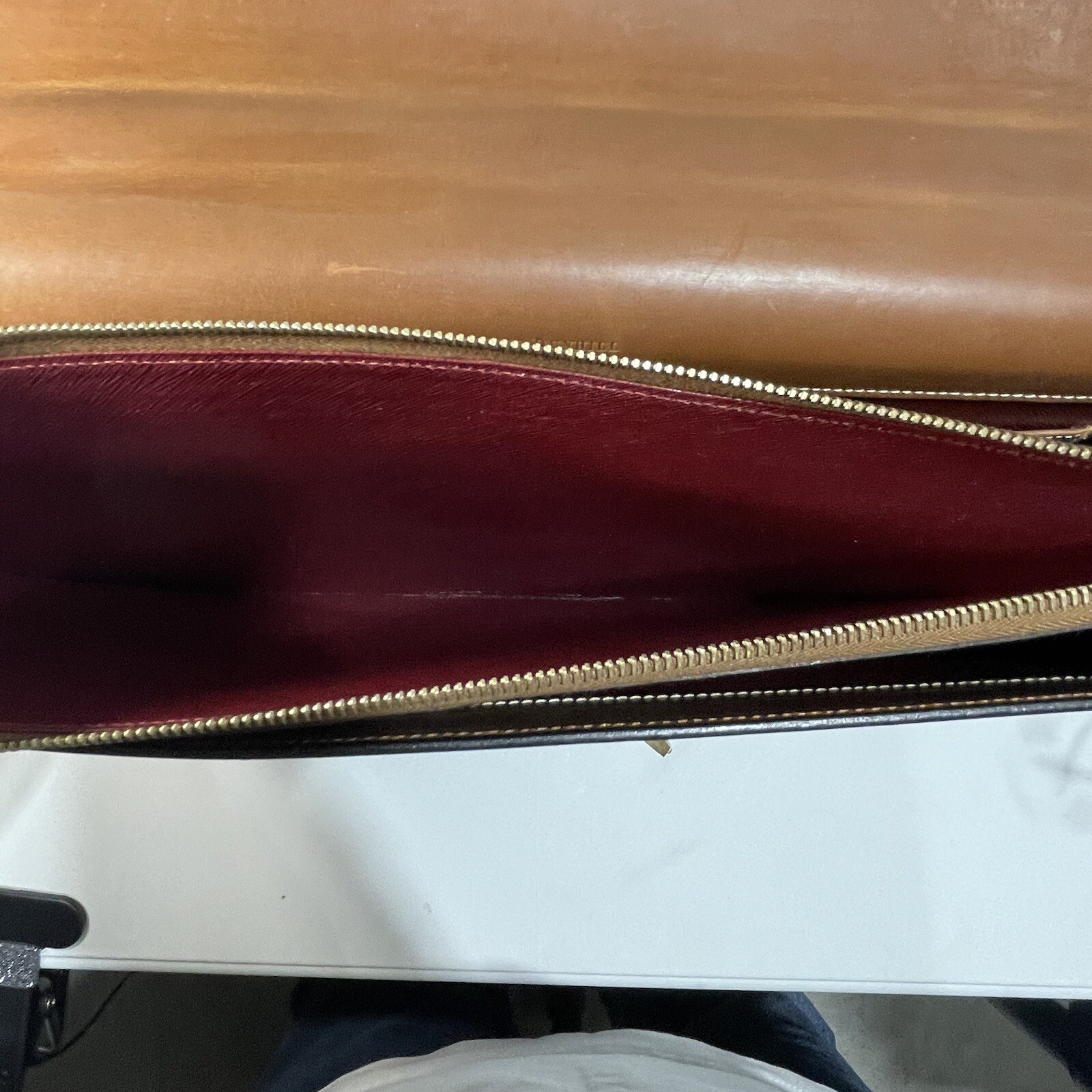 Dunhill Of London Cowhide Bridle Leather Briefcase F16060T Used With Tags eBay