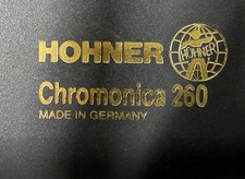 Hohner "CHROMONICA 260" Harmonica, Key of C, Very Clean, Excellent Condition