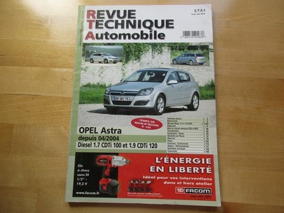 Revue Technique Automobile E.T.A.I. B784.5 - OPEL ASTRA IV Phase 1 (2010-2012) - Manuel De Réparation Et D'entretien