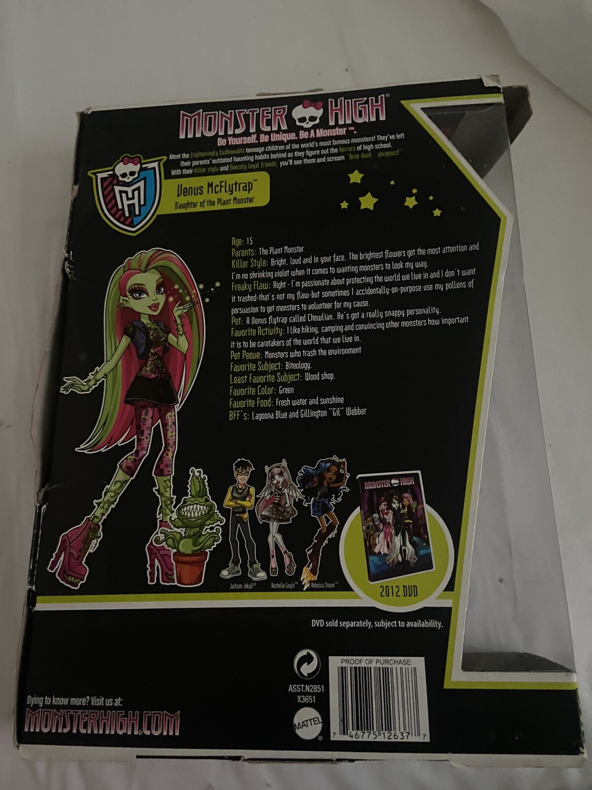 Monster high Original Venus Mcflytrap Doll New In Box