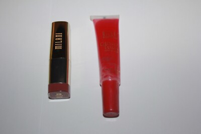 Milani Color Statement Lipstick #29 TEDDY BARE + Lip Gloss Cherry Pop Sealed