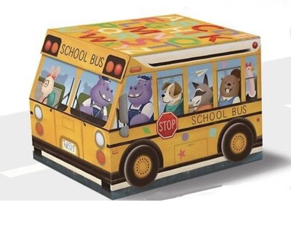 Punch Studio Nesting Boxes: Set of 3, Fire Truck, School Bus, Ice Cream Truck - Image 3 of 4