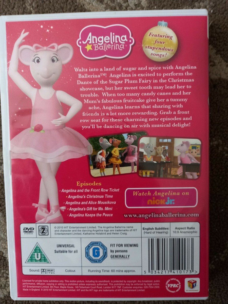 ANGELINA BALLERINA THE NUTCRACKER SWEET DVD 5 EPISODES KIDS