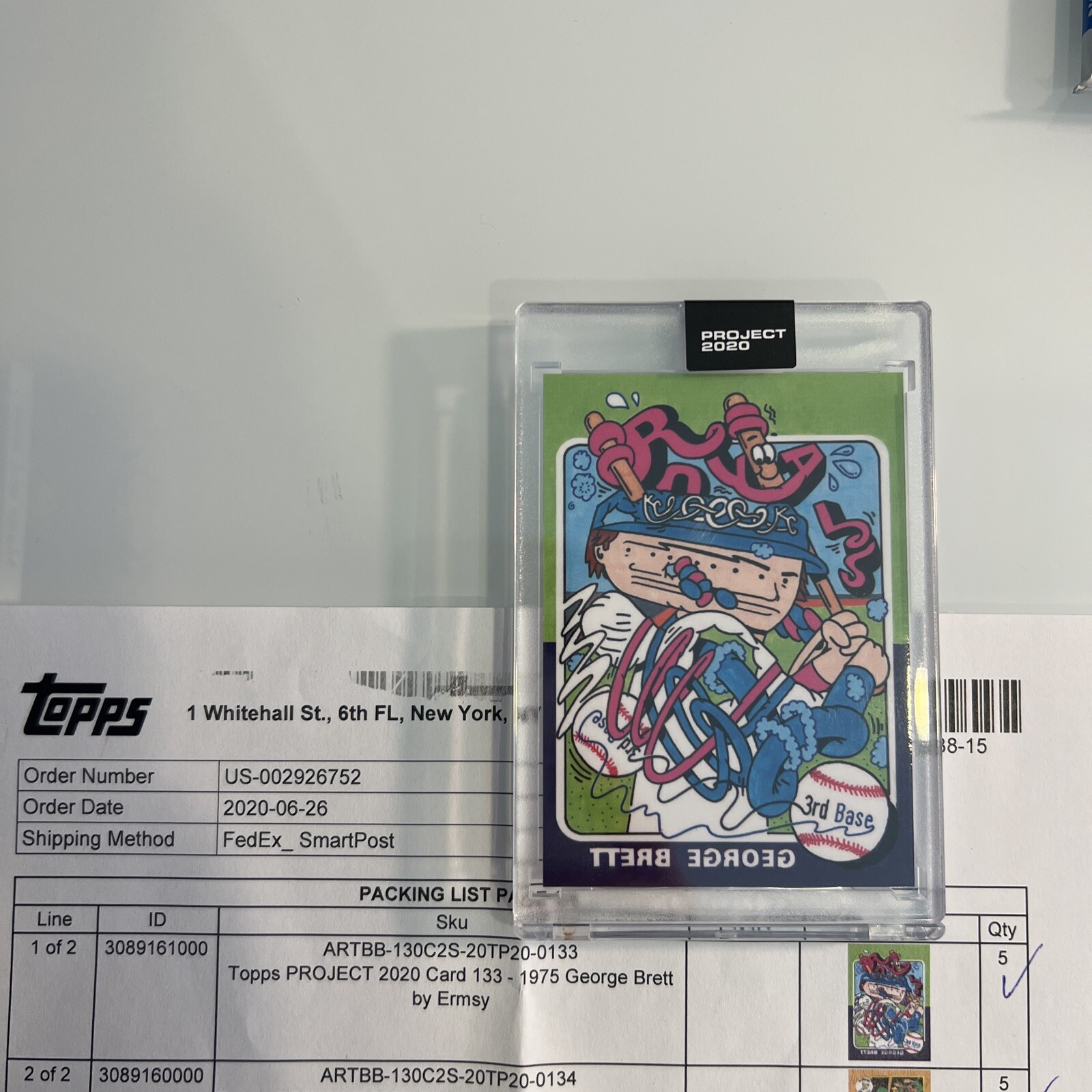 Topps Project 2020 Ermsy x George Brett #133 PR 7757