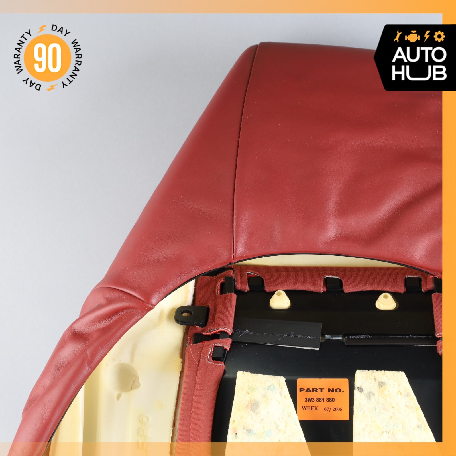 03-10 Bentley Continental GT Front Right Side Top Upper Seat Cushion OEM 73k