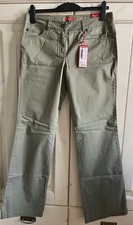 S.Oliver Smart Hipster Boot Cut Hose oliv grün Größe 40 Länge 34 - neu + Etikett