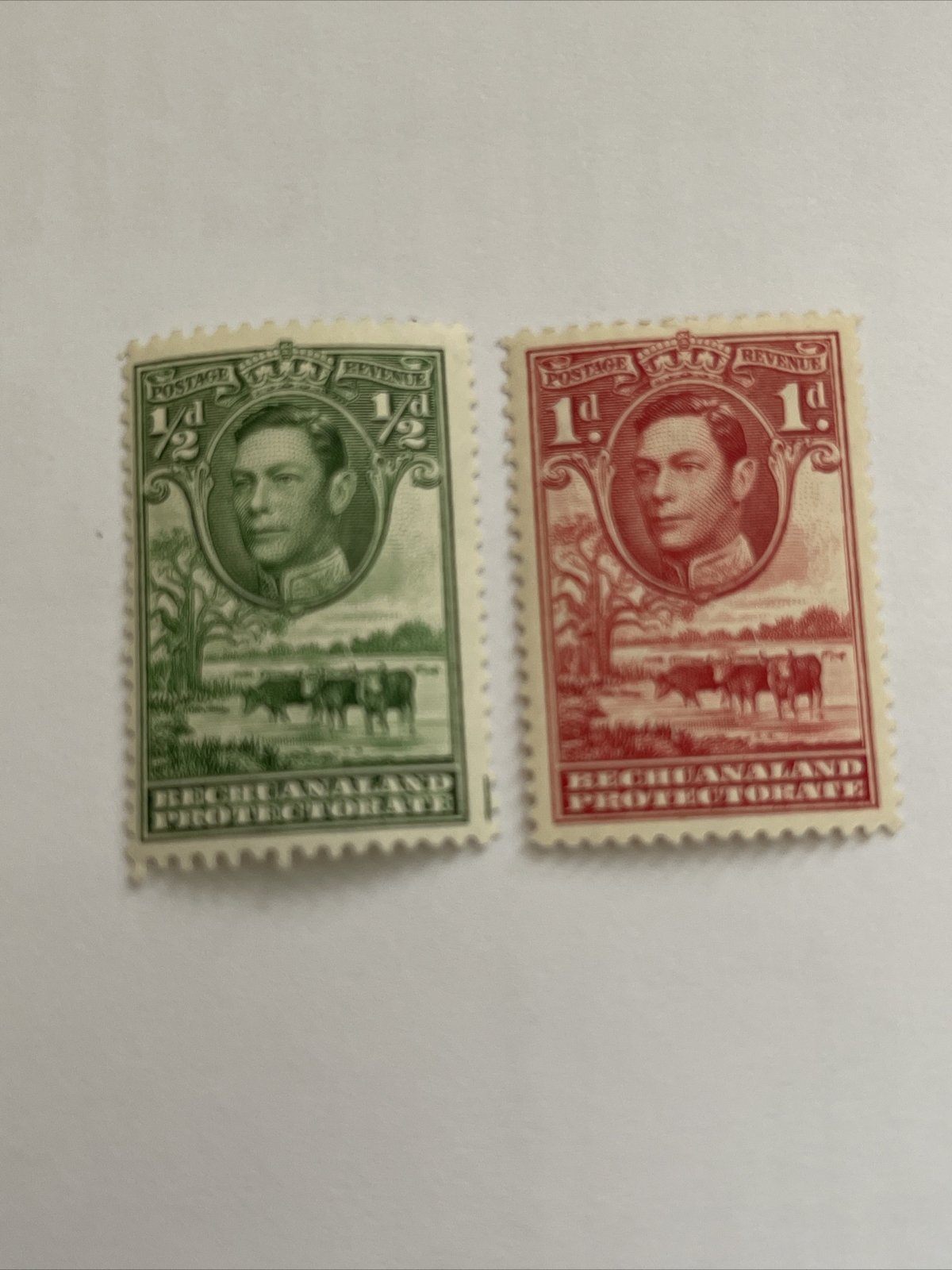 BECHUANALAND PROTECTORATE , VI , 1938, 2 Pcs STAMP , MLH eBay