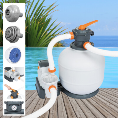 Bestway Sandfilteranlage 8.327 l/h Sandfilterpumpe Filterpumpe Sandfilter Filter