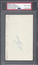 TEDDY HIGUERA, 1985-94 MILWAUKEE BREWERS,  INDEX CARD,PSA/DNA NM-MT 8