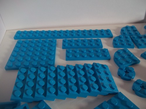 LEGO Dark Azure bricks plates & parts, 154 pieces, 132 grams - Picture 5 of 5