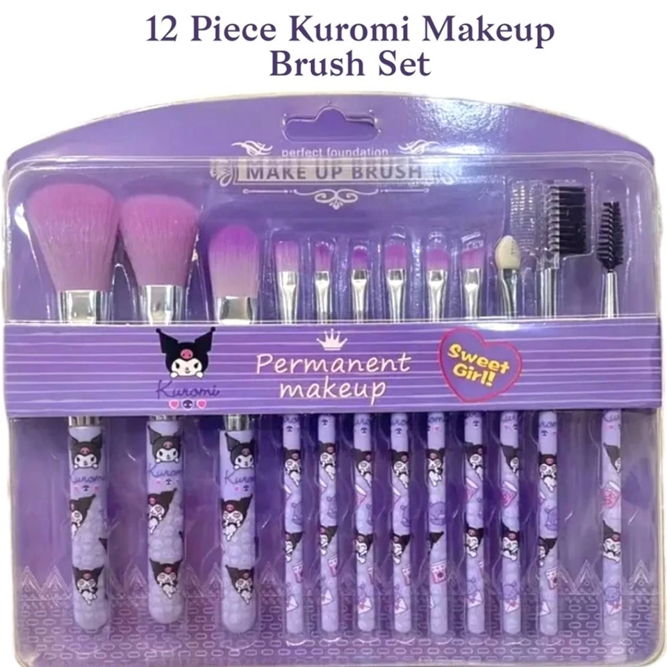 Juego de 12 brochas de maquillaje Sanrio Kuromi Foto 2 de 4