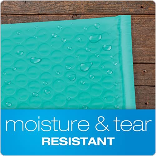 Bubble Mailers, 8.5 x 11 Shipping Envelopes, Water Resistant One Size Teal - 第 2/6 張圖片
