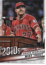 2020 Topps Series 1 Baseball Decades' Best Mike Trout Angels